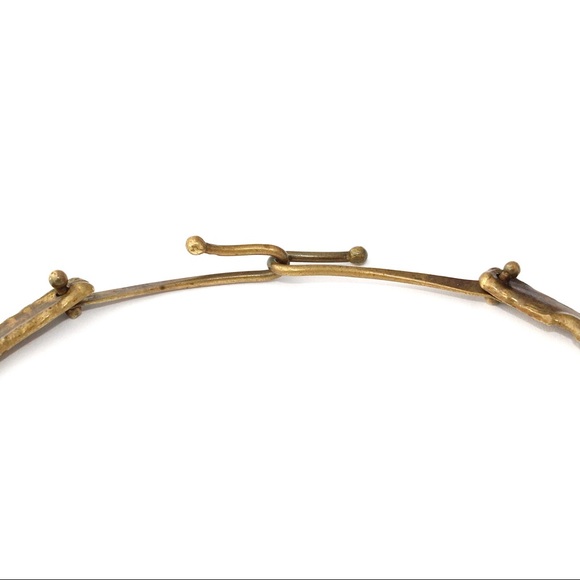 Vintage Jack Boyd Era Molten Bronze Necklace Brutalist Mid-Century Modernist - Picture 8 of 8